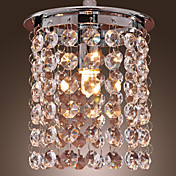 40W Modern Crystal Pendant Light Simple Style