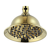 Contemporary 8 Inch Brass Ti-PVD Finish Rainfall Shower Head