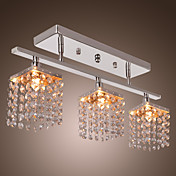 Chandelier with 3 lights in Crystal - Linear Design