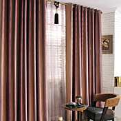 Modern Stripe Print Room Darkening Curtains (Two Panels)
