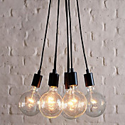 60W E27 Minimalist Pendant Light with 7 Lights