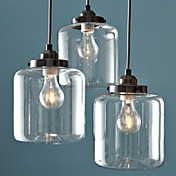60W E27 Iron Pendent Light with 3 Lights