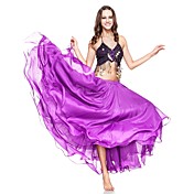 Dancewear Chiffon With Ruffles Three layers Performance Belly Skirt for Ladies More Colors