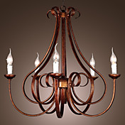 Stylish Chandelier with 5 Lights in Candle feature