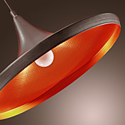 60W Streamlined Pendant Light in Black
