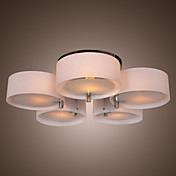 AcrylicChandelier with 5 lights (Chrome Finish)