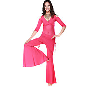 Performance Dancewear Crystal Cotton and Tulle Belly Dance Outfit For Ladies More Colors