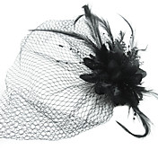 Headpieces Birdcage Veils Fashion Net With Flower /Feather