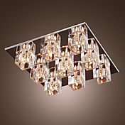K9 Crystal Flush Mount with 9 lights in Square