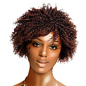 Capless Short Top Grade Synthetic Japanese Kanekalon Fashionable Wavy Wig Side Bang