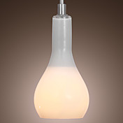 Contemporary Glass Pendant - Flower Vase Shape Design