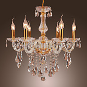 Luxuriant Crystal Chandelier with 6 Lights