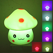 Lovely Mushroom Style Colorful Light LED Night Lamp (3xLR44)
