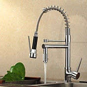 Contemporary High-Pressure Chrome Kitchen Faucet