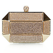 Charming Metal with Crystal Evening Handbag/Clutches(More Colors)