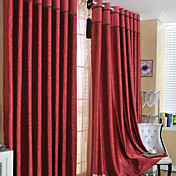 (One Panel) Clsaaic Floral Embossed Blackout Curtain 