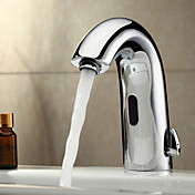 Chrome Bathroom Sink Faucet with Automatic Sensor (Hot and Cold)