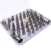 DIY Cake Decoration Stainless Steel Flower Making Nozzles Set (52-Pack)
