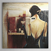 Hand-painted People Oil Painting with Stretched Frame
