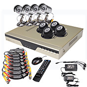 Ultra Low Price 8CH H. 264 CCTV DVR Kit (500GB HDD, 8 CMOS Nightvision Cameras)