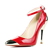 Patent Leather Stiletto Heel Pumps With Buckle Party / Evening Shoes