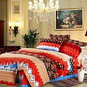 Novelty Stylish Full / Queen 4-Piece Duvet Cover Set