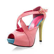 Leatherette Upper Gladiator Sandals Stiletto Heel Shoes More Colors