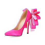 Satin With Bowknot Closed Toe Pumps (More Colors)