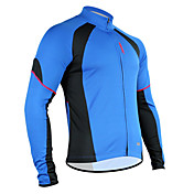 Santic Polyester+Mesh Long Sleeve Breathable+Quick-Drying Cycling Jacket for Men C01012B