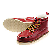 Warm Men's Wool Flat Ankle Snow Boots