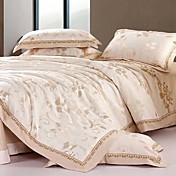 4PCS Fabulous Beige Duvet Cover Set