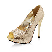 Sparkling Glitter Peep Toe Stiletto Pumps (More Colors)