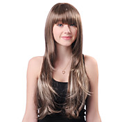 Capless Long Grey Wavy High Quality Synthetic Japanese Kanekalon Wigs