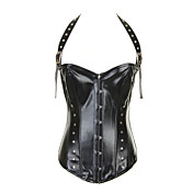 Unique Polyester Halter Front Busk Closure Corsets Shapewear