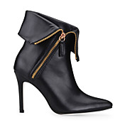 Unique Leatherette Stiletto Heel Ankle Boots With Zipper Party / Evening Shoes
