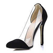 Elegant Suede / Plastic Stiletto Heel Closed Toe Pumps Party / Evening Shoes