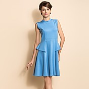TS Sleeveless Slim Waist Swing Jersey Dress