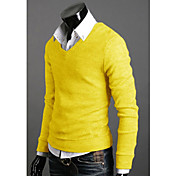 Men's V-Neck Jersey Pullover (Slim Fit)