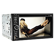 6.2-inch 2 Din TFT Screen In-Dash Car DVD Player With Bluetooth,Navigation-Ready GPS,RDS,TV,iPod-Input