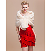 Elegant Faux Fur Wedding / Special Occasion Shawl