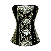 Charming Polyester Strapless Side Zipper Closure Corsets Shapewear