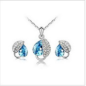 Unique Alloy With Crystal / Rhinestone Women's Jewelry Set Including Necklace,Earrings(More Colors)