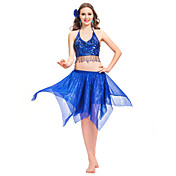 Wonmen Dancewear Chiffon With Sequins Belly Outfit More Colors Available