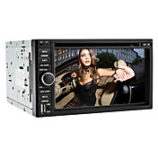 6.2-inch 2 Din TFT Screen In-Dash Car DVD Player With Bluetooth,Navigation-Ready GPS,iPod-Input,RDS