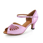 Customized Satin Ankle Strap Latin / Ballroom Women's Dance Shoes(More Colors)
