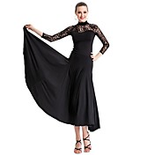 Ballroom Dancewear Viscose and Tulle Modern Dance Dress For Ladies