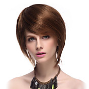 Capless High Quality Synthetic Short Straight Brown Fashionable Hair Wigs