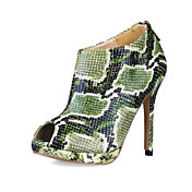 Fabulous Leatherette Stiletto Heel Ankle Boots With Animal Print Party / Evening Shoes (More Colors)