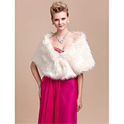Gorgeous Faux Fur Wedding / Special Occasion Shawl / Wrap With Rhinestone (More Colors)