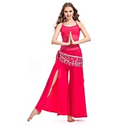 Ballroom Dancewear Crystal Cotton Belly Outfit Overdress for Ladies More Colors